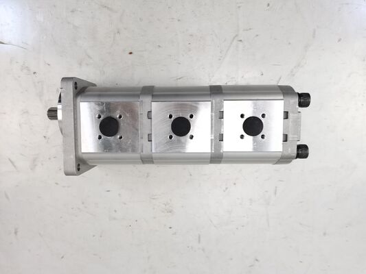 Qualität  3 Stage Hydraulic Gear Pump 16+16+16-10T-R High Quality  Iron and Aluminum alloy materials  Range for Construction Machinery Factory Supply Hydraulic Spare Parts usine