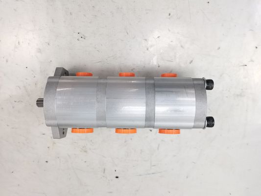 12+12+10 10T R Gewinde Hydraulikpumpe Stahl- und Aluminiumlegierungen 160 kPa-250 kPa Mittel- und Hochdruck Außenverzahnungs-Zahnradpumpe Hydraulikpumpe Schwermaschinen