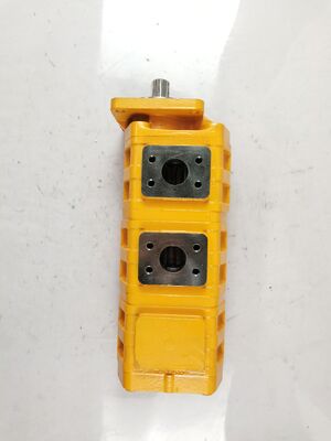 CBGJ Series Hydraulic Gear Pump CBGJ2063+2063+2032R-(2+3)14T  Triple pump Aluminum Alloy and irion Materials Yellow color Hydraulic Oil Pump for Construction Machinery