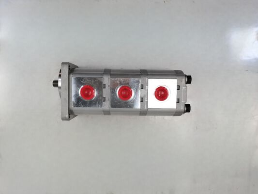 Eisen- und Aluminiumlegierte Materialien Hydraulische Getriebepumpe 12+12+9CC-15T-R Baumaschinenfabrik Versorgung Hydraulische Ersatzteile