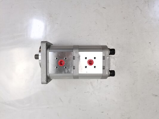 16.3+16.3-15T-L Hydraulik-Zahnradpumpe Eisen- und Aluminiumlegierungsmaterialien  Bereich für Baumaschinen Fabrikversorgung Hydraulik-Ersatzteile