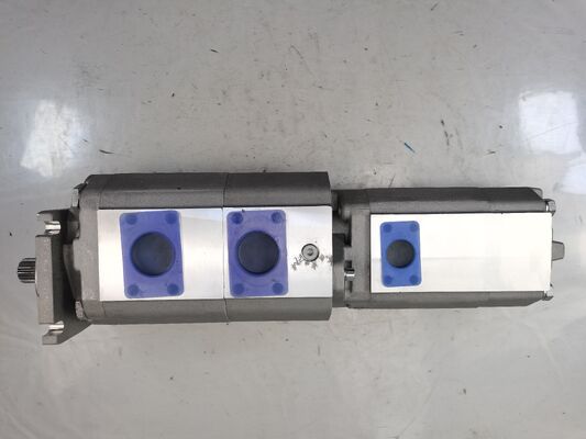 4-Stufen-Hydraulische Getriebepumpe 80+80+40+8 Hochwertige Eisen- und Aluminiumlegierungsmaterialien Sortiment für Baumaschinen Fabrikversorgung Hydraulische Teile