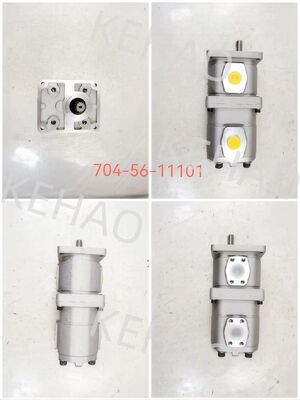 Hydraulische Getriebepumpe Getriebepumpen für schwere Maschinen Lenk- und Antriebsmaschinen Ölpumpe Teilenummer 704-56-11101 Aluminiumlegierung