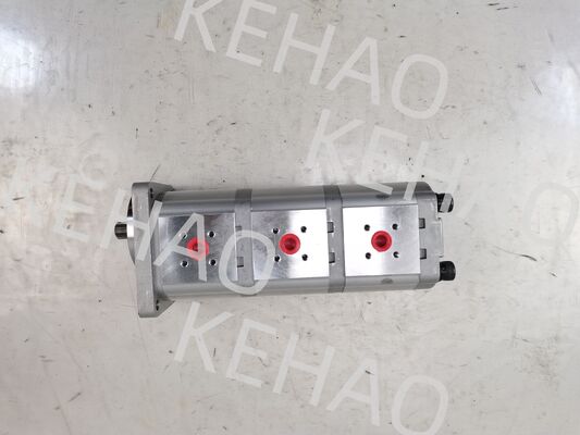 3 Stufe Hydraulische Getriebepumpe 307012-8160 ((14+14+14) Hochwertige Eisen- und Aluminiumlegierungsmaterialien Sortiment für Baumaschinen Fabrik Versorgung Hydraulische Ersatzteile