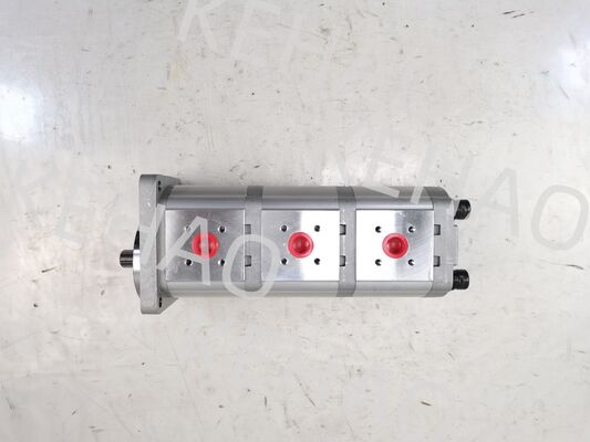 3 Stufe Hydraulische Getriebepumpe 307012-8160 ((14+14+14) Hochwertige Eisen- und Aluminiumlegierungsmaterialien Sortiment für Baumaschinen Fabrik Versorgung Hydraulische Ersatzteile