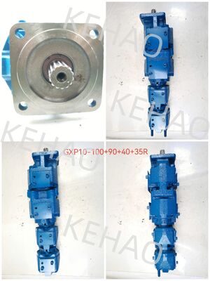 GXP10-100+90+40+35R Hydraulische Getriebepumpe für Amerika Parker GXP10-100+90+40+35L Aluminiumlegierungsmaterial Einjährige Garantie