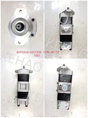 Hydraulik-Zahnradpumpe Teilenummer KFP3250+50CFESE（234-60-72100) Zahnradpumpe Hohe Qualität für Schwermaschinen Hochdruck Industriequalität Getriebeölpumpe