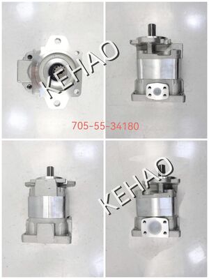 Personalisieren SAL3- 100+50+36+(1)25 Hydraulische Getriebepumpe 705-55-34180 Eisen- und Aluminiumlegierungsmaterialien Sortiment für WA350/WA380-3C Maschinen Hydraulische Teile