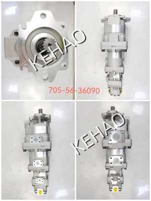 Eisen- und Aluminiumlegierungsmaterialien SAR56+32+SB12+(U)12 Hydraulische Getriebepumpe 705-56-36090 Sortiment für Baumaschinen Hydraulischer Ersatz