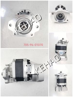 Schwerlast-Hydraulik-Zahnradpumpe 705-94-01070/SDL80 aus Aluminiumlegierung, konzipiert für hydraulische Leistung und Flüssigkeitstransfer in Baumaschinen.