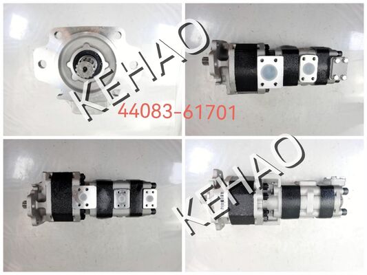 Kawasaki Hydraulic Gear Pump 44083-61701 Eisen- und Aluminiumlegierungsmaterialien Ölübertragungspumpe für schwere Maschinen OEM unterstützt
