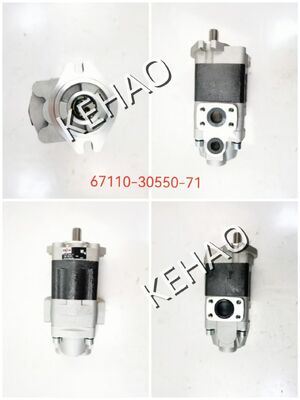 Anpassen Kawasaki Hydraulic Gear Pump 67110-30550 Eisen- und Aluminiumlegierungsmaterialien Ölgetriebe Pumpe Transferpumpe für landwirtschaftliche Maschinen