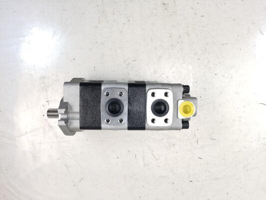 Hydraulische Zahnradpumpe von Kawasaki CBKSL-F27+F20+F9.5-AT12ΦL/STYB27+20+9.5L419-13T Zahnradpumpe aus Eisen-Aluminium-Legierung mit 150 bar-250 bar Doppelpumpe