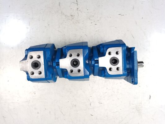 Für Rexroth Hydraulische Getriebepumpe GXPO-AOD10WRTB-10WRTB10AB6R mit hoher Durchflussrate Gusseisenölgetriebepumpe 3-stufige für Bau schwerer Ausrüstung