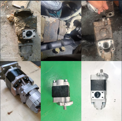 NABCO Getriebepumpe NABCO-15TLC-456+50-A1 Doppelpumpe Eisen- und Aluminiumlegierung Hydraulische Pumpe Industrielle Qualität Getriebeölpumpe ISO9001-zertifizierte Fabriklieferung