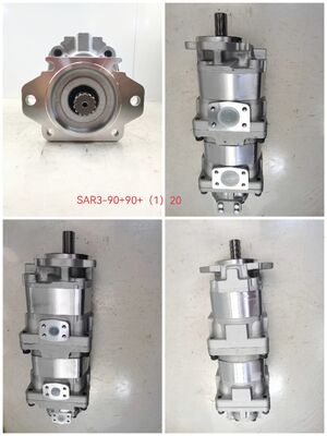 Hydraulische Getriebepumpe Komatsu Pumpe SAR3-90+90+(1)20 Hydraulischer Motor Gusseisen Aluminiumlegierung Ölpumpe Schwermaschinen Energiequelle Hydraulische Ersatzteile Zertifizierung
