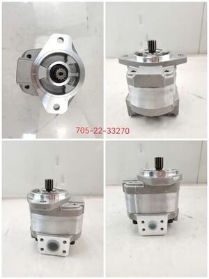 Customizable Komatsu Gear Pump 705-22-33270 Hydraulic Oil Transfer Pump Loader Machinery Cast Iron and Aluminum alloy One year warranty Factory Supply