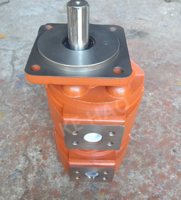 CBZ-Doppelpumpe-Quadratabdeckung Keil-orange kompakte ursprüngliche Zahnradpumpe für die Technik der Maschinerie und des Fahrzeugs