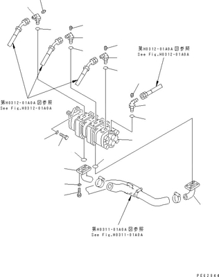 705-41-08210 705-41-08240 KOMATSU Zahnradpumpe SBR11+11+7+2.5 PC28UD PC28UG PC28UU GEWICHT: 10KGS