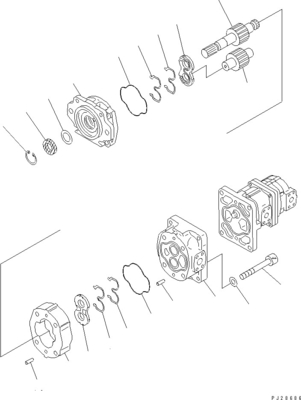 705-56-34630 Zahnradpumpe SAR80+80+6 KOMATSU HD465 HD605