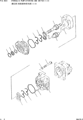 705-52-30280 KOMATSU-Zahnradpumpe SAR71+50 WA450 WA450L WA470 WF450 WF450T