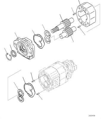 705-95-07081 Zahnradpumpe HD325 HD405 KOMATSU