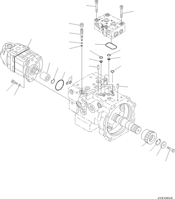 708-3T-04620 Pumpe Assy Komatsu Parts Boom PC70 PC78MR PC78US PC78UU