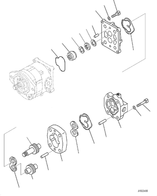 705-52-21250 Zahnradpumpe-Versammlung SAR 63 + SBR 10 GD555 GD655 GD675